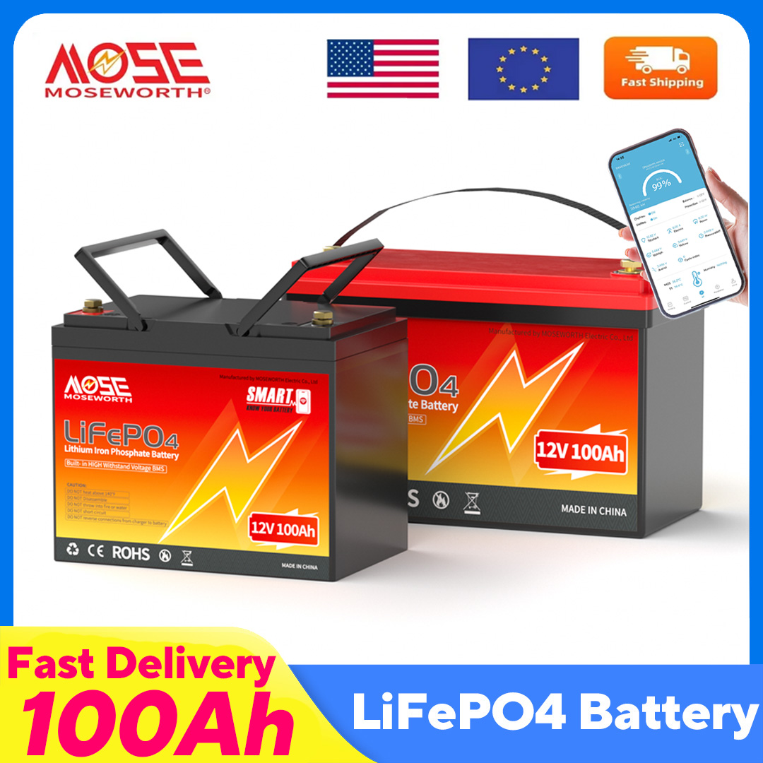 Lifepo4 12V 100Ah Bms Bluetooth - Mesuworth lifepo4 12v 100ah bateria de