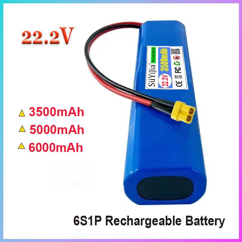 6S Lipo Battery 22.2V 5000Mah - Bateria Recarregável de Alta Capacidade 6S1P