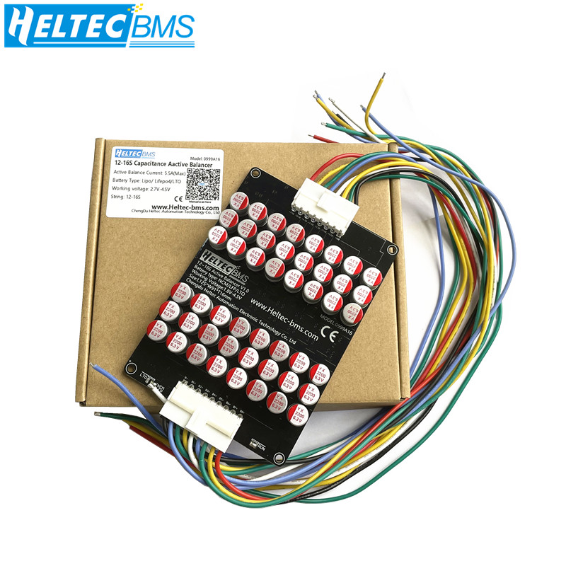 12S Lipo Battery Balancing Board - Heltec 16S 5A Equalizador Ativo de