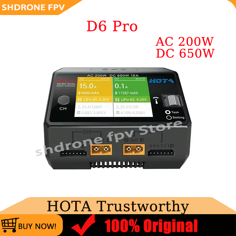 Carregador original HOTA D6 Pr - Hota D6 Pro Dual Lipo Charger avaliação e preço