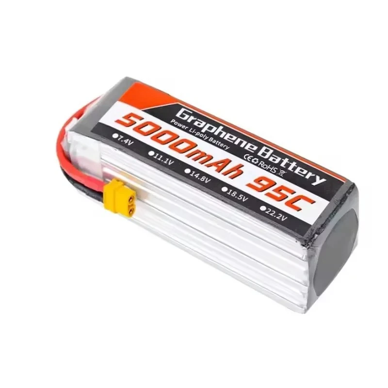 Bateria Lipo 95C 22.2V 6S 5000 - 6S Lipo Battery 22.2V 5000Mah avaliação e preço